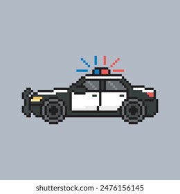 POLIZEIAUTO FAHRZEUG PIXEL ART