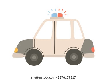 Police Car Vehicle Vector Illustration