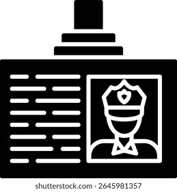 Police Card New Creative Vector Icons Design