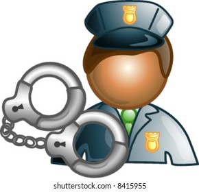Police career icon or symbol