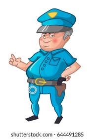 Police cartoon vector illustration