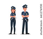 police character vector design