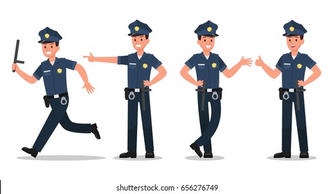 Police Character Vector Design