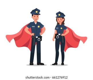 police character vector design