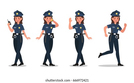 police character vector design