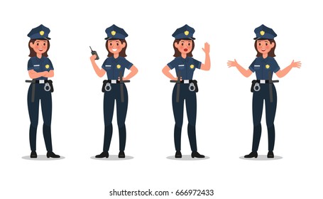 police character vector design