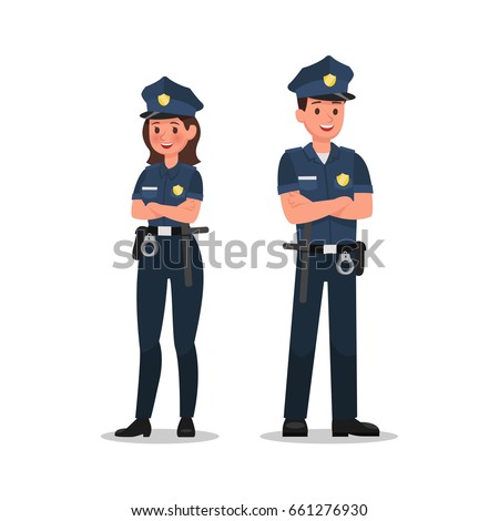 police character vector design