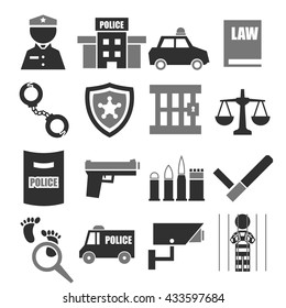 Similar Images, Stock Photos & Vectors of police icon - 302458748