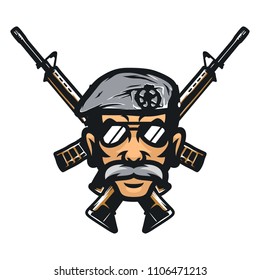 Police cops vector mascot icon illustration for gaming, sport
