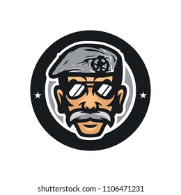 Police cops vector mascot icon illustration for gaming, sport
