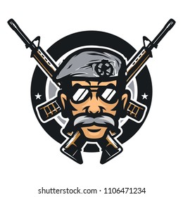 Police cops vector mascot icon illustration for gaming, sport
