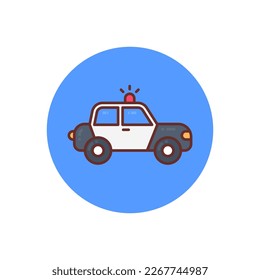 Police Cruiser icon in vector. Logotype
