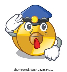 Police cyamblas in the a cartoon shape