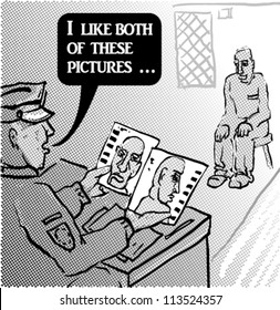 Police department cartoon