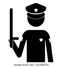 Police design over white background vector illustration