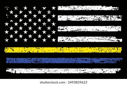 Police And Dispatcher Flag Design