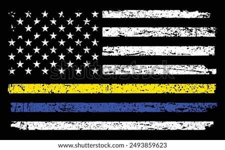 Police And Dispatcher Flag Design