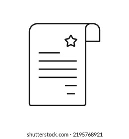 Police document icon, Police investigation document symbol. isolated on white background
