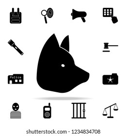 police dog icon  Police icons universal set for web   mobile