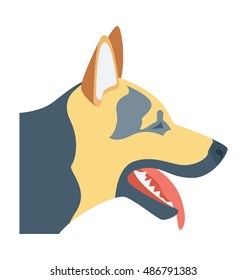 
Police Dog Vector Icon
