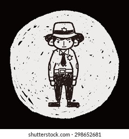 police doodle