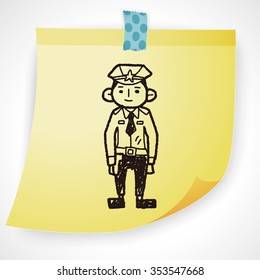 police doodle