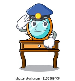 Police dressing table character cartoon
