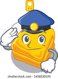 Police electric blanket in the character shape