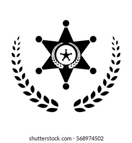 police emblem icon image vector illustration design 