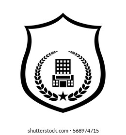 police emblem icon image vector illustration design 