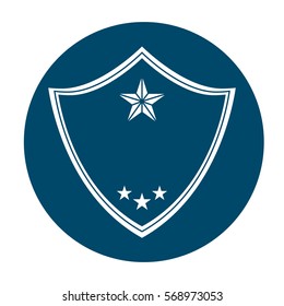 police emblem two tone button icon image vector illustration design 