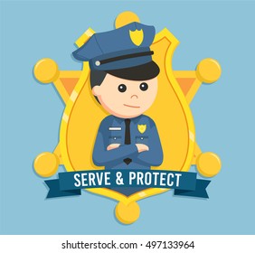 police emblem vector illustration design