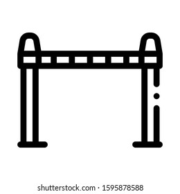 Police Enclosure Icon Vector. Outline Police Enclosure Sign. Isolated Contour Symbol Illustration