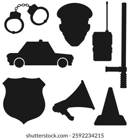 Police Equipment and Uniform silhouette