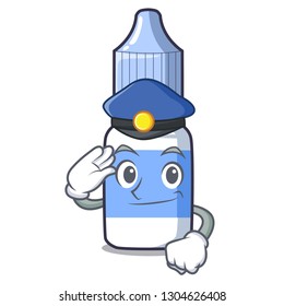 Police eye drops small bottle of character