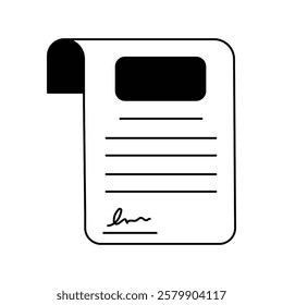 Police File icon with white background vector stock illustration