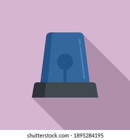 Police flash light icon. Flat illustration of police flash light vector icon for web design