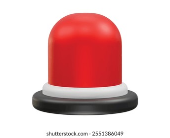 Police Flasher siren car top light icon vector. Warning light icon illustration.