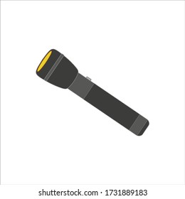 police flashlight. Illustration for web and mobile design.