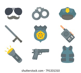Police flat icon