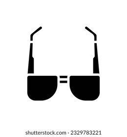 Police Glasses Outline Icon Vector Illustration