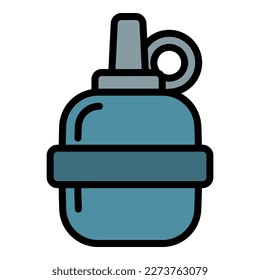 Police grenade icon outline vector. Justice officer. Guard element