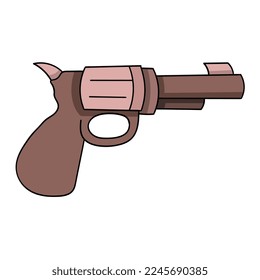ícono de arma de policía. ilustración de diseño vectorial