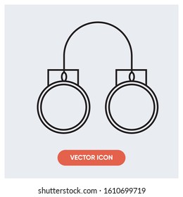 police handcuff prison vector iocn
