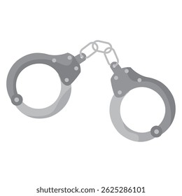 Icono plano de esposas policiales. Ilustración vectorial