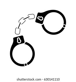 police handcuffs icon