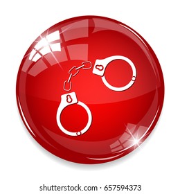 police handcuffs icon