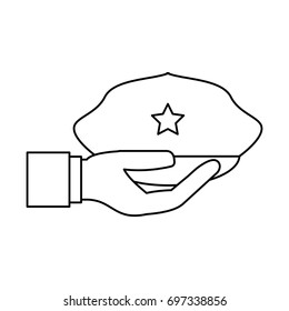 Police hat cartoon