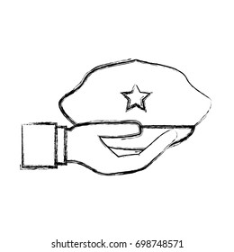 Police hat cartoon