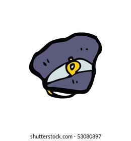police hat drawing